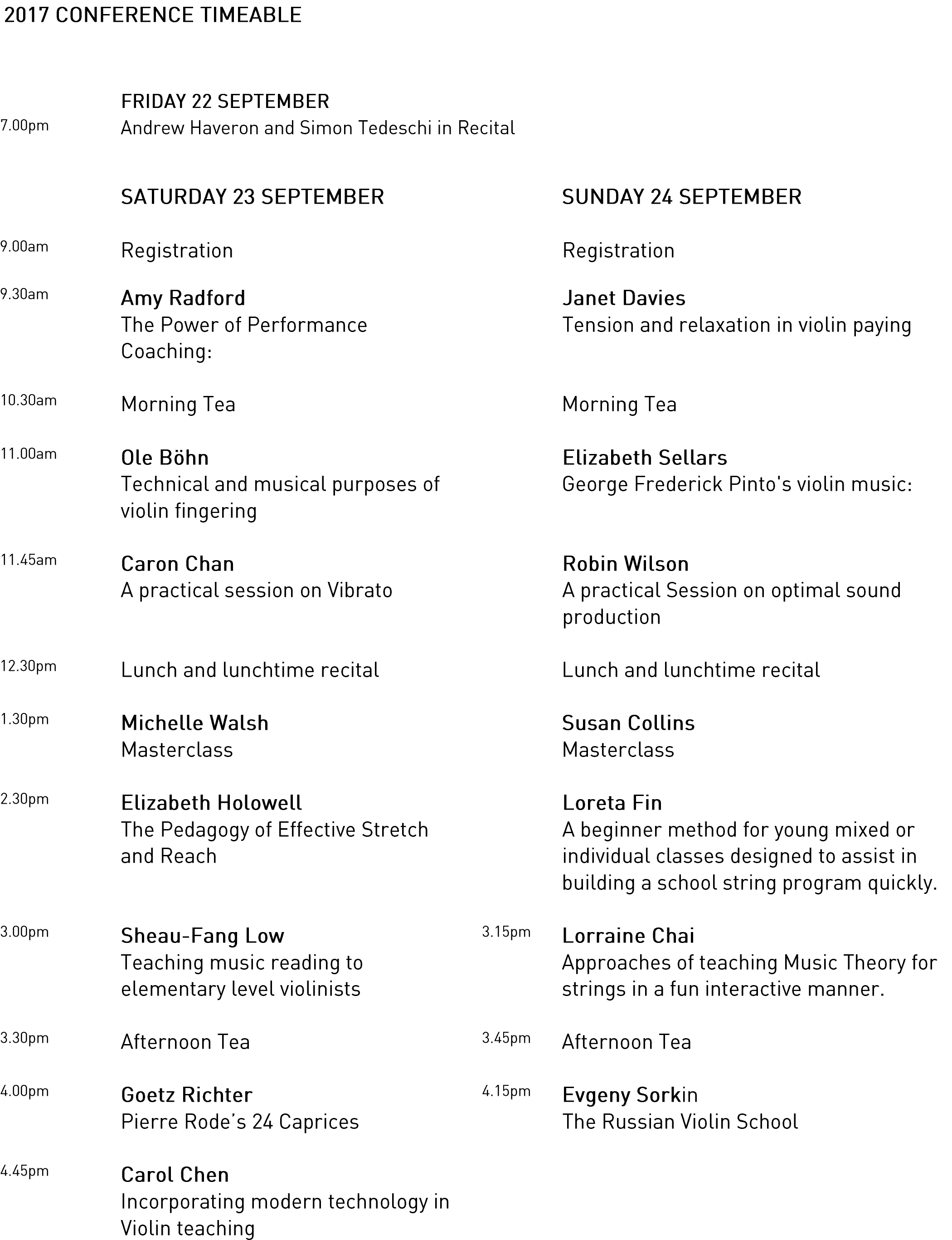 Conference Program